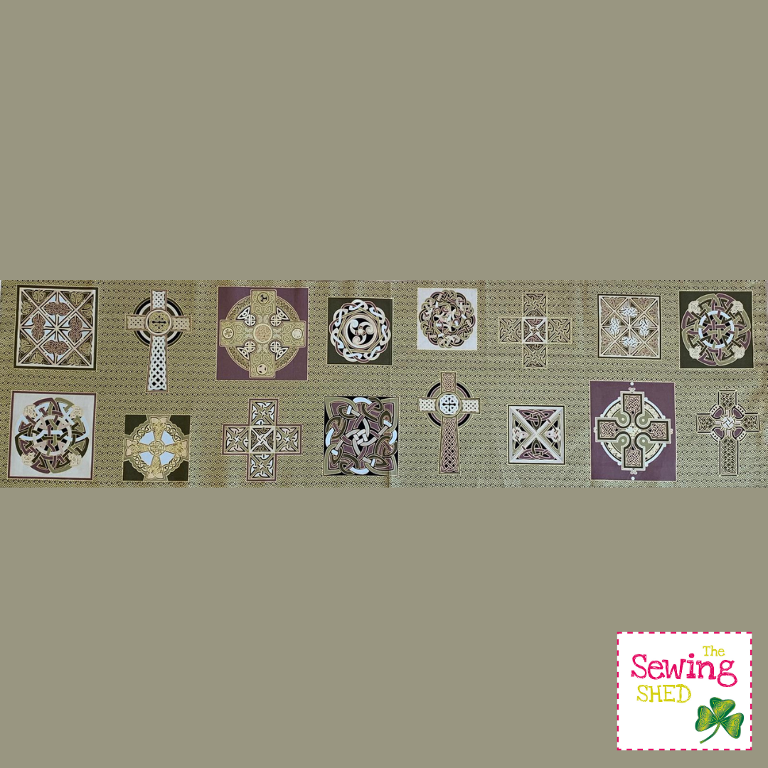 Celtic Panels | Sewing & Quilting Fabric | The Sewing Shed Ireland