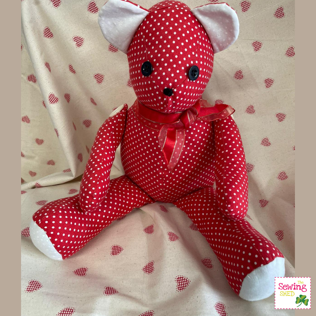 Teddy Bear Pattern/Kit Sewing & Quilting Pattern The Sewing Shed Ireland